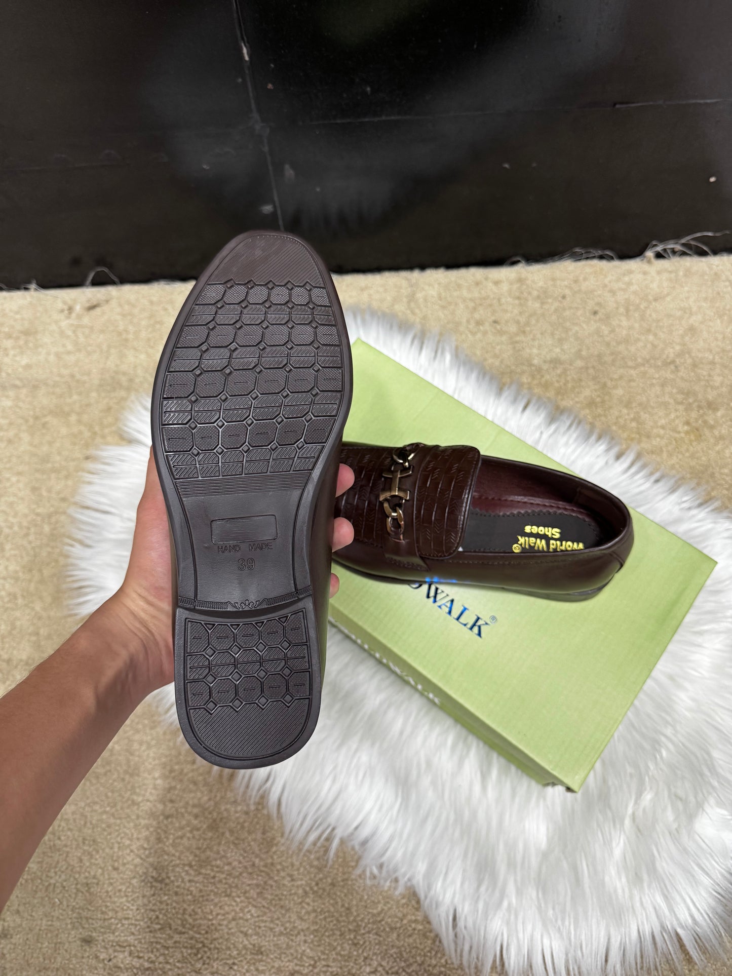 Buckle dress shoes