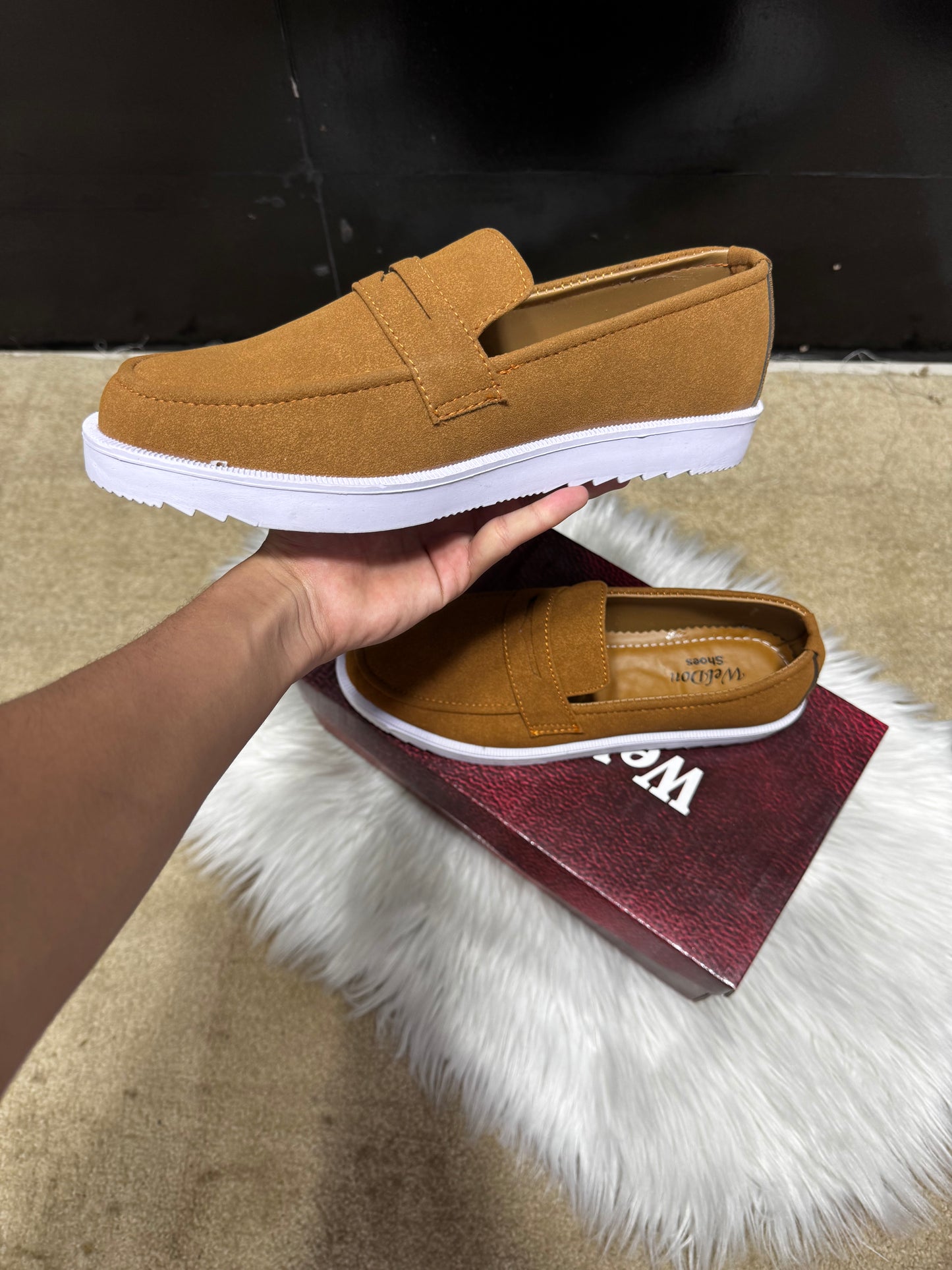 Suede shoes