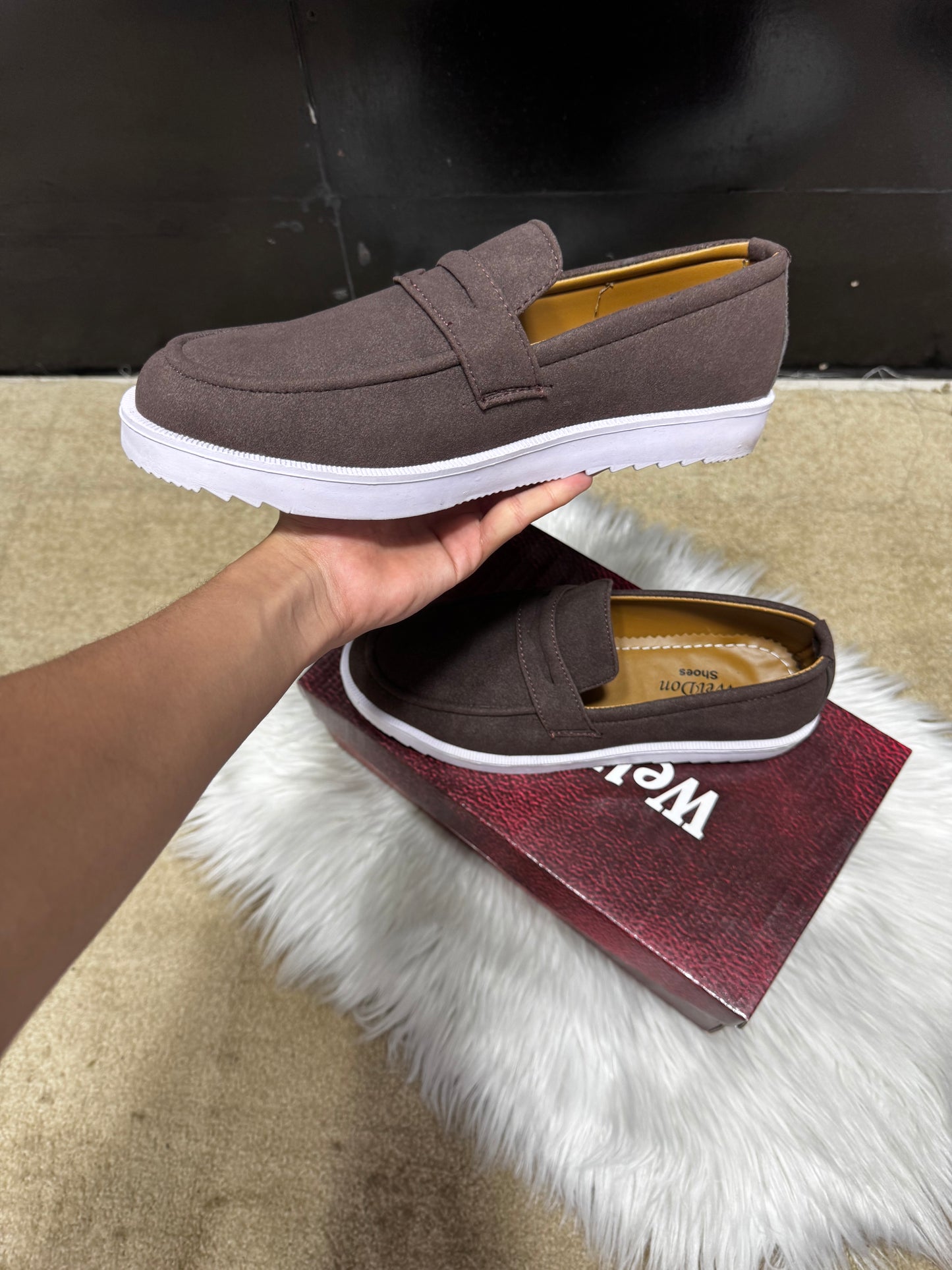 Suede shoes