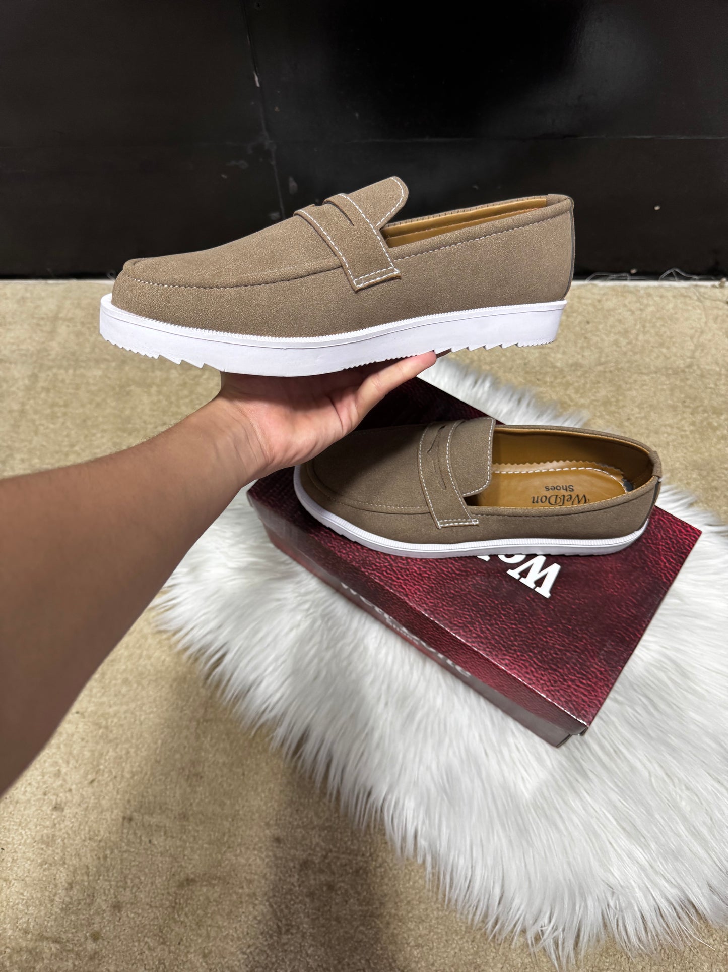 Suede shoes