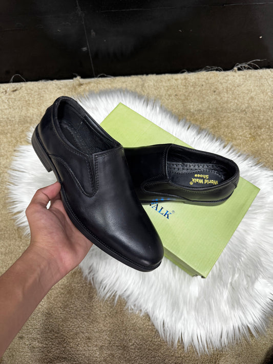 Leather dress shoes