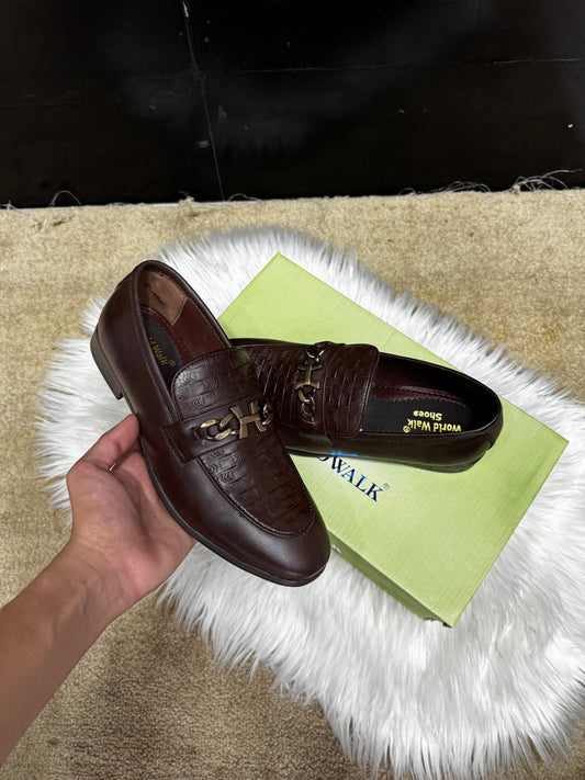 Buckle dress shoes